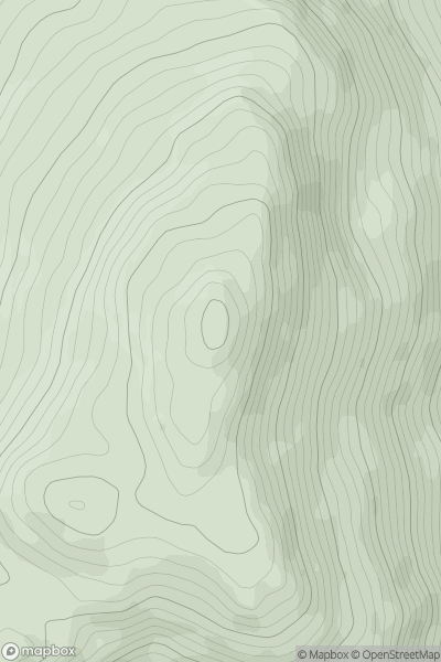 Thumbnail image for Beinn Bheag [Loch Fyne to Bute and the Firth of Clyde] showing contour plot for surrounding peak